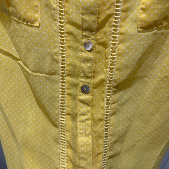 🛑 Xhilaration Yellow Polka Dot Tank Top - Picture 4 of 7